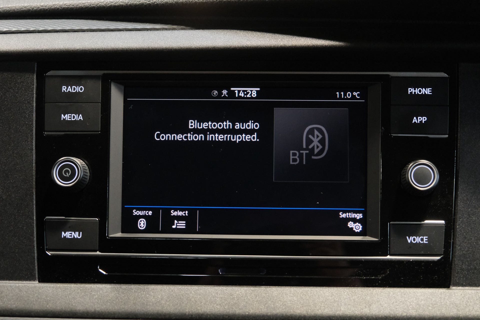 Vw bt deals audio greyed out