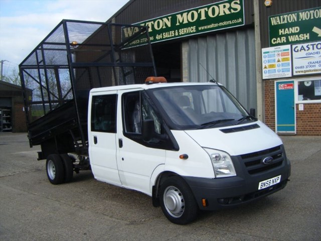 Ford transit double cab tipper for sale