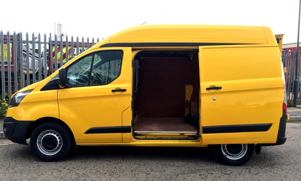 Used yellow Ford Transit Custom for 