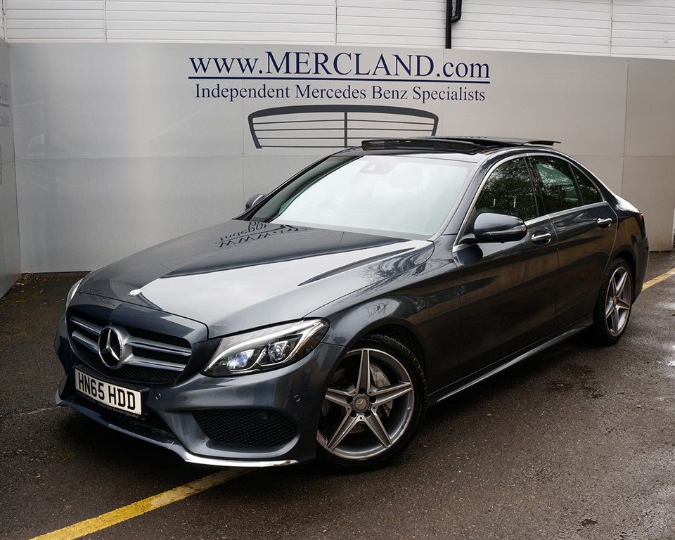 2015 (65) MERCEDES BENZ C220D AMG PREMIUM SALOON DIESEL AUTO GREY ...