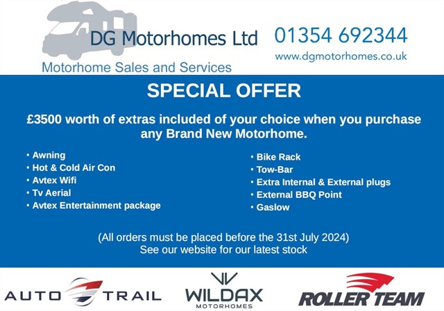 Motorhome Sales and Services in Chatteris, Cambridgeshire | DG ...