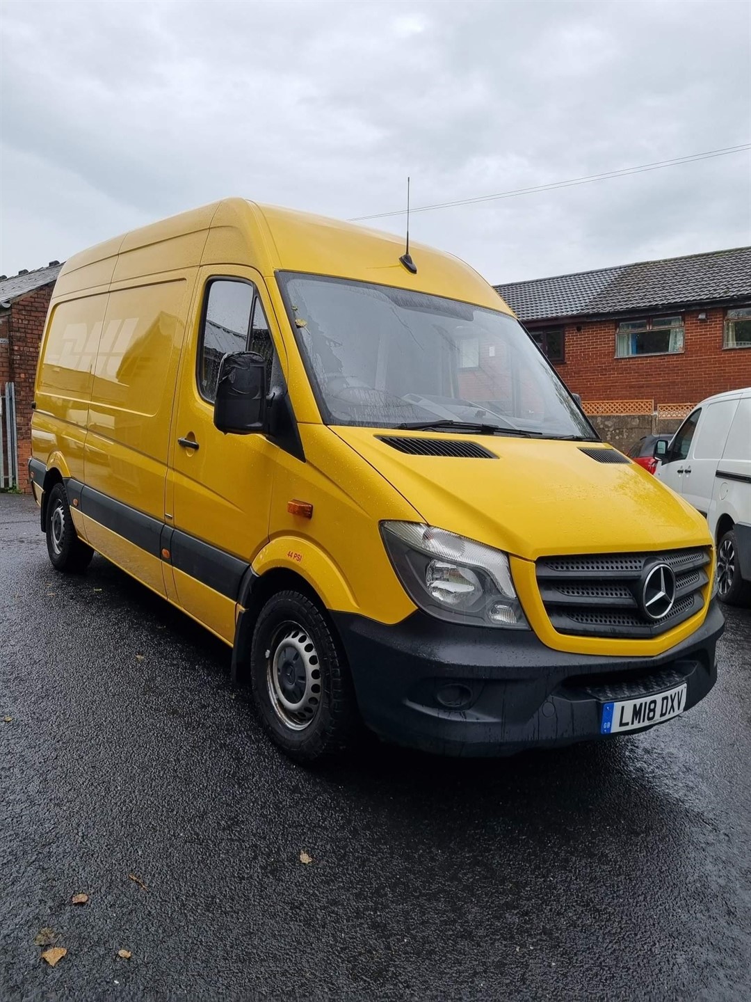 Yellow van for store sale