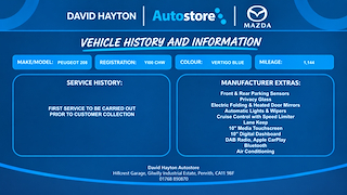 Used Peugeot 208 from David Hayton Autostore
