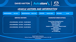 Used Volkswagen Golf from David Hayton Autostore