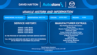 Used Kia Picanto from David Hayton Autostore