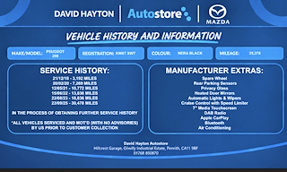 Used Peugeot 208 from David Hayton Autostore