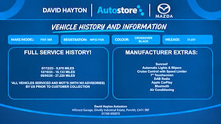 Used Fiat 500 from David Hayton Autostore