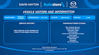 Used Peugeot Partner from David Hayton Autostore