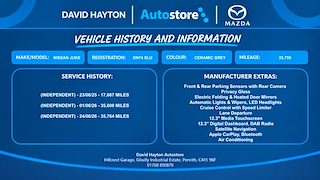 Used Nissan Juke from David Hayton Autostore