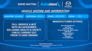 Used SEAT Arona from David Hayton Autostore