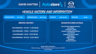 Used Volkswagen T-Roc from David Hayton Autostore