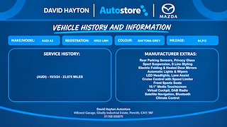 Used Audi A3 from David Hayton Autostore